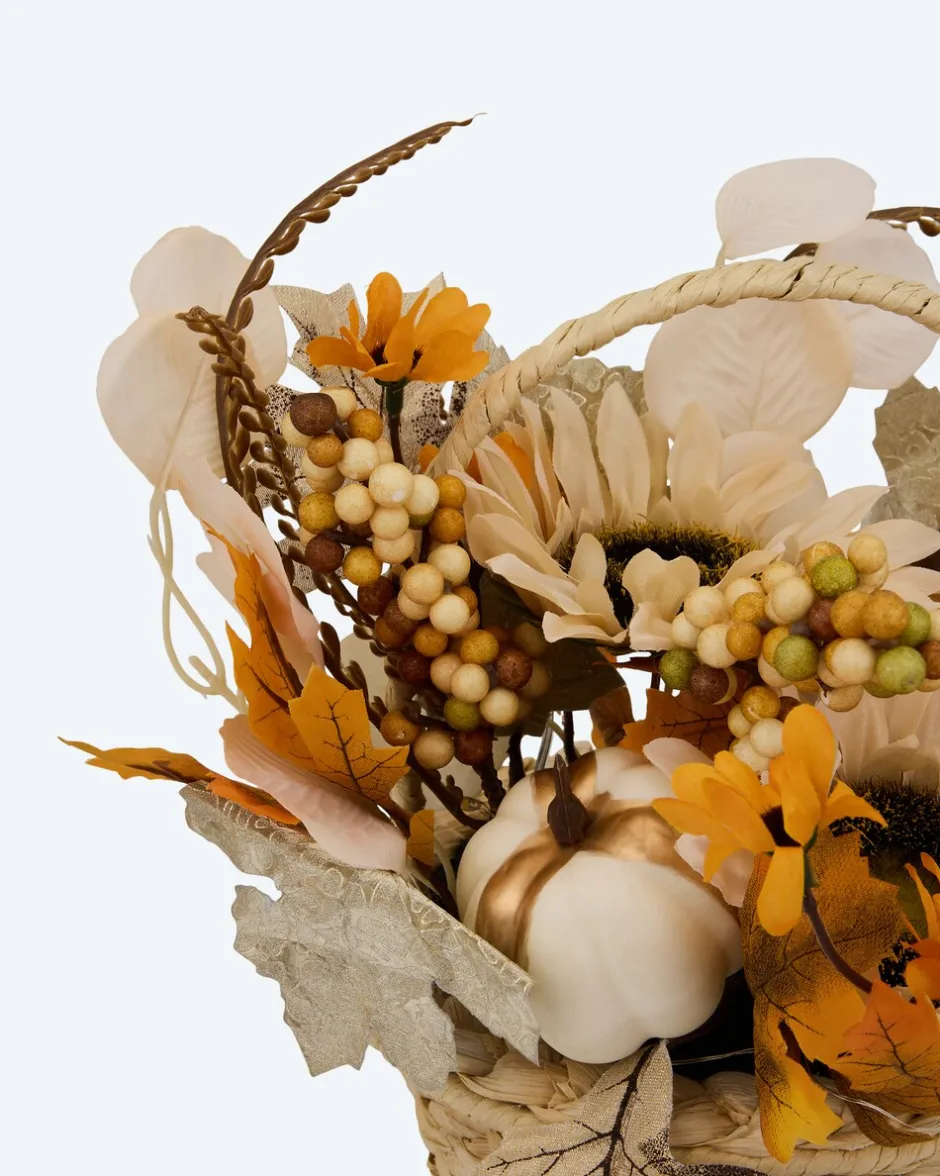 Online LED-Körbchen "Herbst Cottage" Dekoration