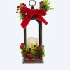 Outlet LED-Laterne mit Beeren-Deko Dekoration