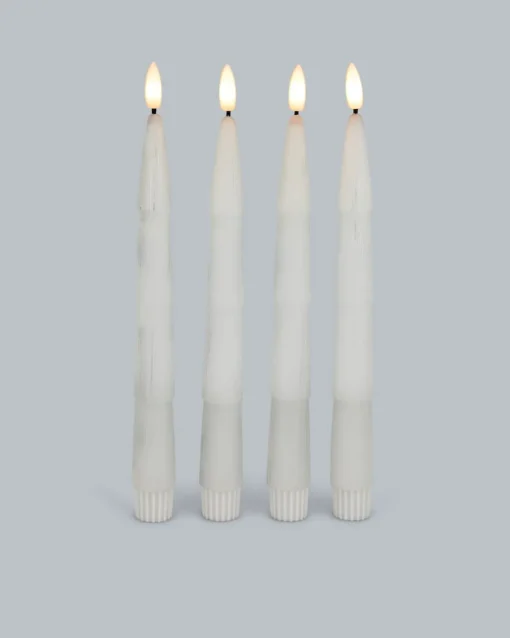 Clearance LED-Stabkerzen "Tanne Modern, 4tlg. Dekoration