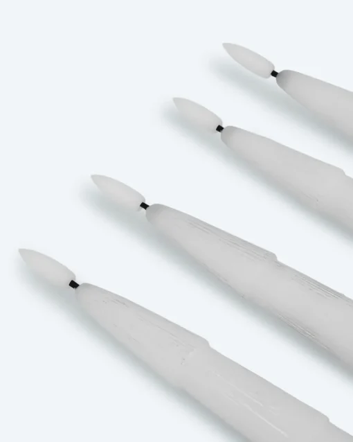 Clearance LED-Stabkerzen "Tanne Modern, 4tlg. Dekoration