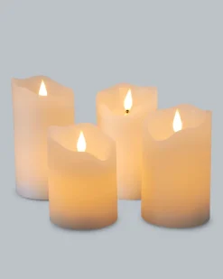 Outlet LED-Stumpenkerzen, 4tlg. Dekoration