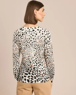 Hot Leopullover mit Strass Strickware