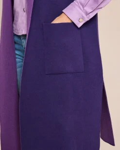 Outlet Long Cardigan Ärmellos Strickware