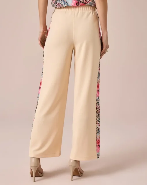 New Marlenehose mit bedrucktem Streifen Hosen