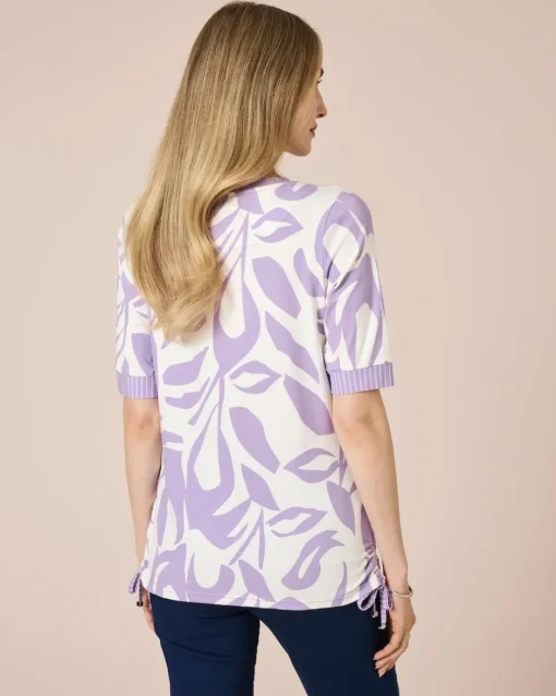 Clearance Midi-Shirt mit seitlichen Kordeln Shirts & Tops