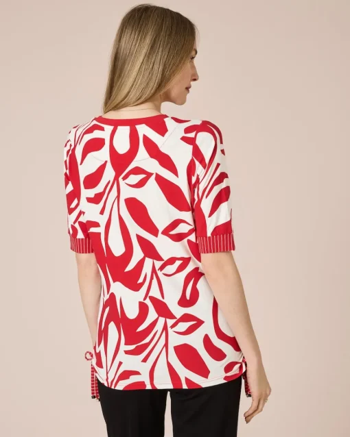 Clearance Midi-Shirt mit seitlichen Kordeln Shirts & Tops