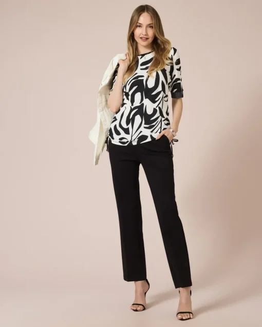 Clearance Midi-Shirt mit seitlichen Kordeln Shirts & Tops