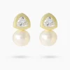 Sale Ohrclipstecker mit MK-Perle 12 mm & Zirkonia Ohrringe
