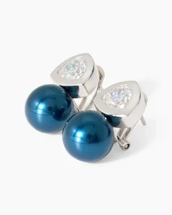 Sale Ohrclipstecker mit MK-Perle 12 mm & Zirkonia Ohrringe