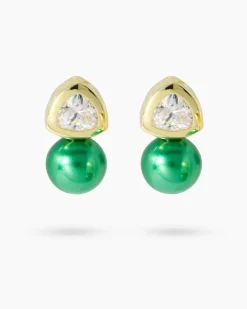Sale Ohrclipstecker mit MK-Perle 12 mm & Zirkonia Ohrringe