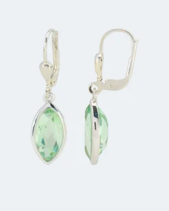 Outlet Ohrhänger mit Fluorit Ohrringe