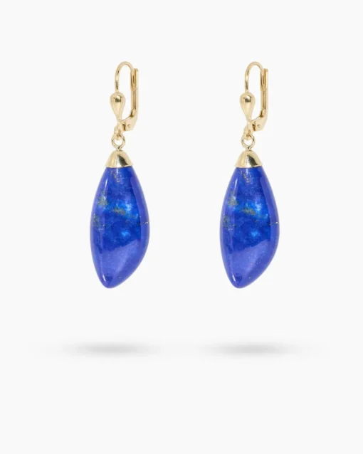 New Ohrhänger mit Lapislazuli Ohrringe