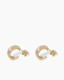 Hot Ohrstecker mit Brillanten & Diamanten ca. 0,09 ct Ohrringe