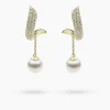 Hot Ohrstecker MK-Perle 9 mm & Zirkonia Ohrringe