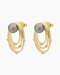 Ohrstecker MK-Perle 7 mm & ZIrkonia Ohrringe