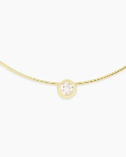 Clearance Omegareif mit Anhänger "Lab Grown" 1,00 ct Halsketten & Colliers