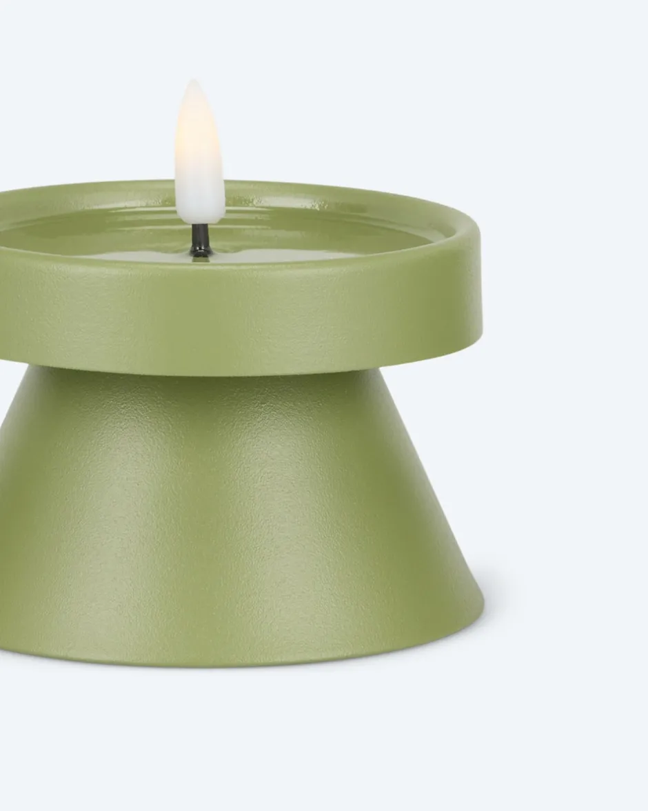 Outlet Outdoor LED-Metallkerzen Style, 3tlg. Dekoration