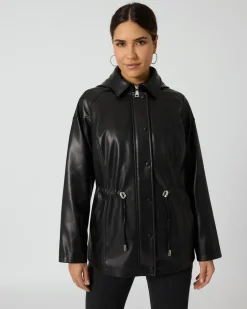 Discount Parka aus Lederimitat Jacken & Mäntel