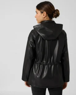 Discount Parka aus Lederimitat Jacken & Mäntel