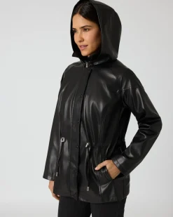 Discount Parka aus Lederimitat Jacken & Mäntel