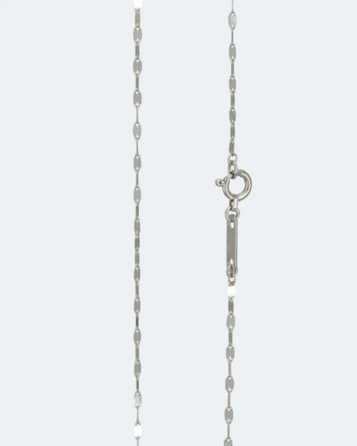 Plättchenkette aus Platin 950 Halsketten & Colliers