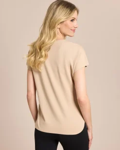 New Ponte Shirt mit Halbarm Shirts & Tops