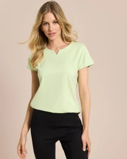 New Ponte Shirt mit Halbarm Shirts & Tops