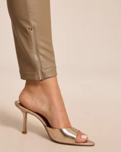 New PU Hose mit Zipperdetails Hosen