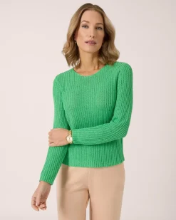 Outlet Pullover aus Bändchengarn Strickware