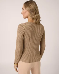 Outlet Pullover aus Bändchengarn Strickware