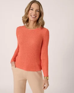 Outlet Pullover aus Bändchengarn Strickware