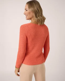 Outlet Pullover aus Bändchengarn Strickware