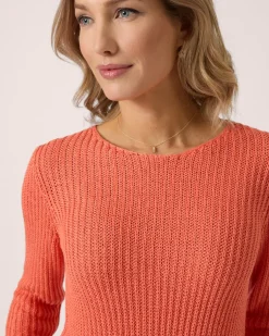 Outlet Pullover aus Bändchengarn Strickware