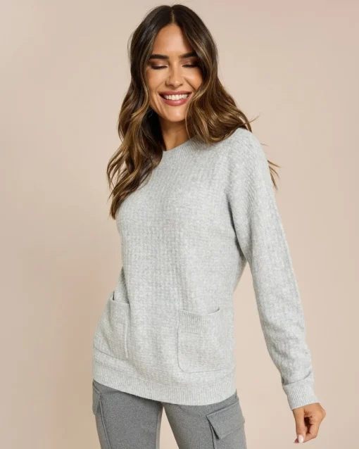 New Pullover mit aufgesetzten Taschen Strickware