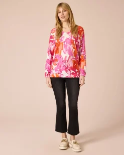 Discount Pullover mit Batik-Print Strickware
