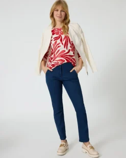 Best Pullover mit großem Blumen-Druck Strickware