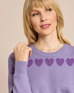 Hot Pullover mit Herzen Strickware