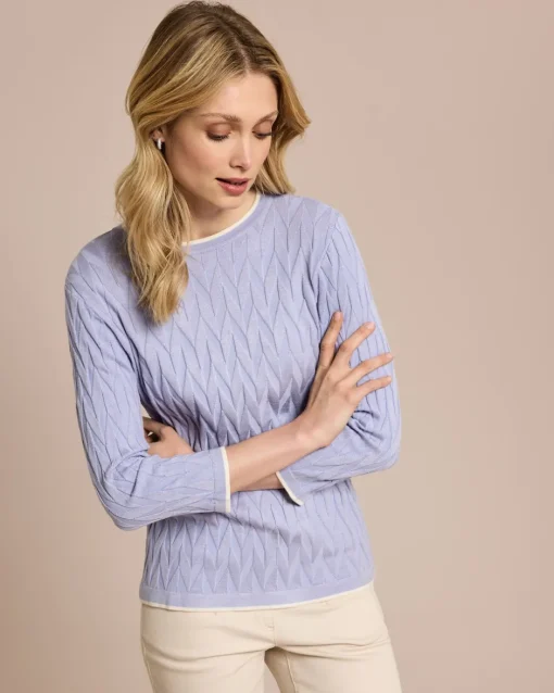 Online Pullover mit Intarsien-Strick Strickware