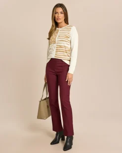Clearance Pullover mit Jacquard Muster Animal Strickware