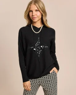 Best Pullover mit Kapuze und Logo Strickware