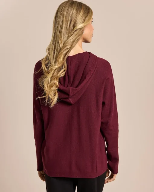 Best Pullover mit Kapuze und Logo Strickware