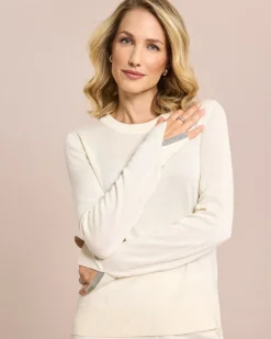 Clearance Pullover mit Kettendetail Strickware