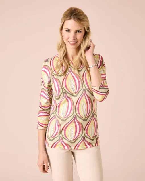 Discount Pullover mit Print Strickware