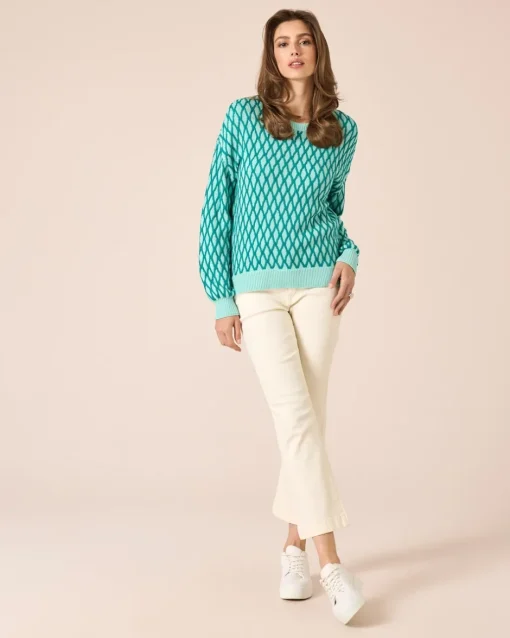 Best Pullover mit Rautenmuster Strickware