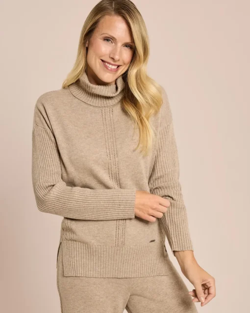 Clearance Pullover mit Rollkragen Strickware
