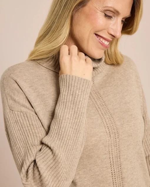 Clearance Pullover mit Rollkragen Strickware