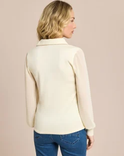 Best Pullover mit Rüsche Strickware