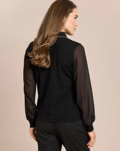 Best Pullover mit Rüsche Strickware