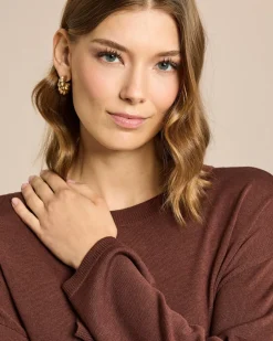 Discount Pullover mit Schal 2-tlg. Set Strickware