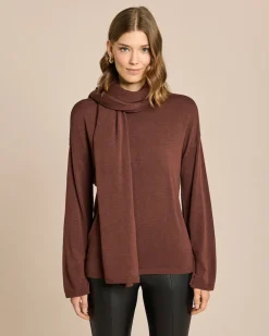 Discount Pullover mit Schal 2-tlg. Set Strickware